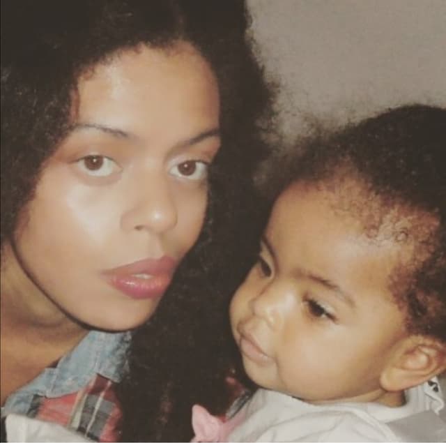 Sandie Thöler with her daughter